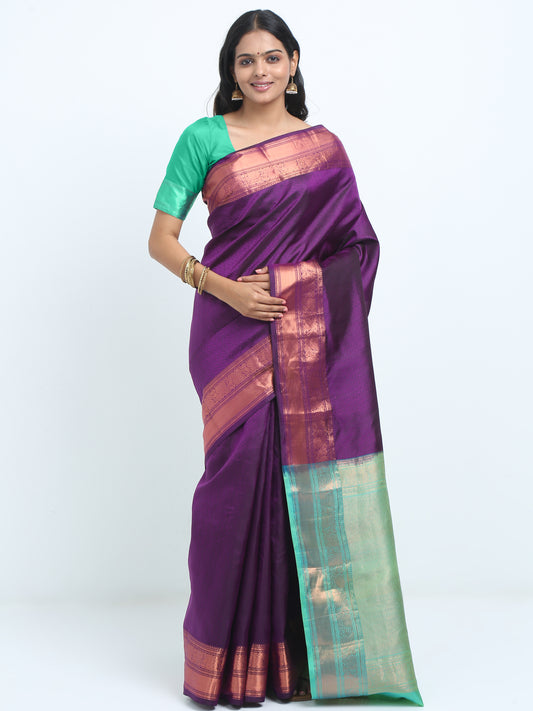 Imperial Berry Silk Saree