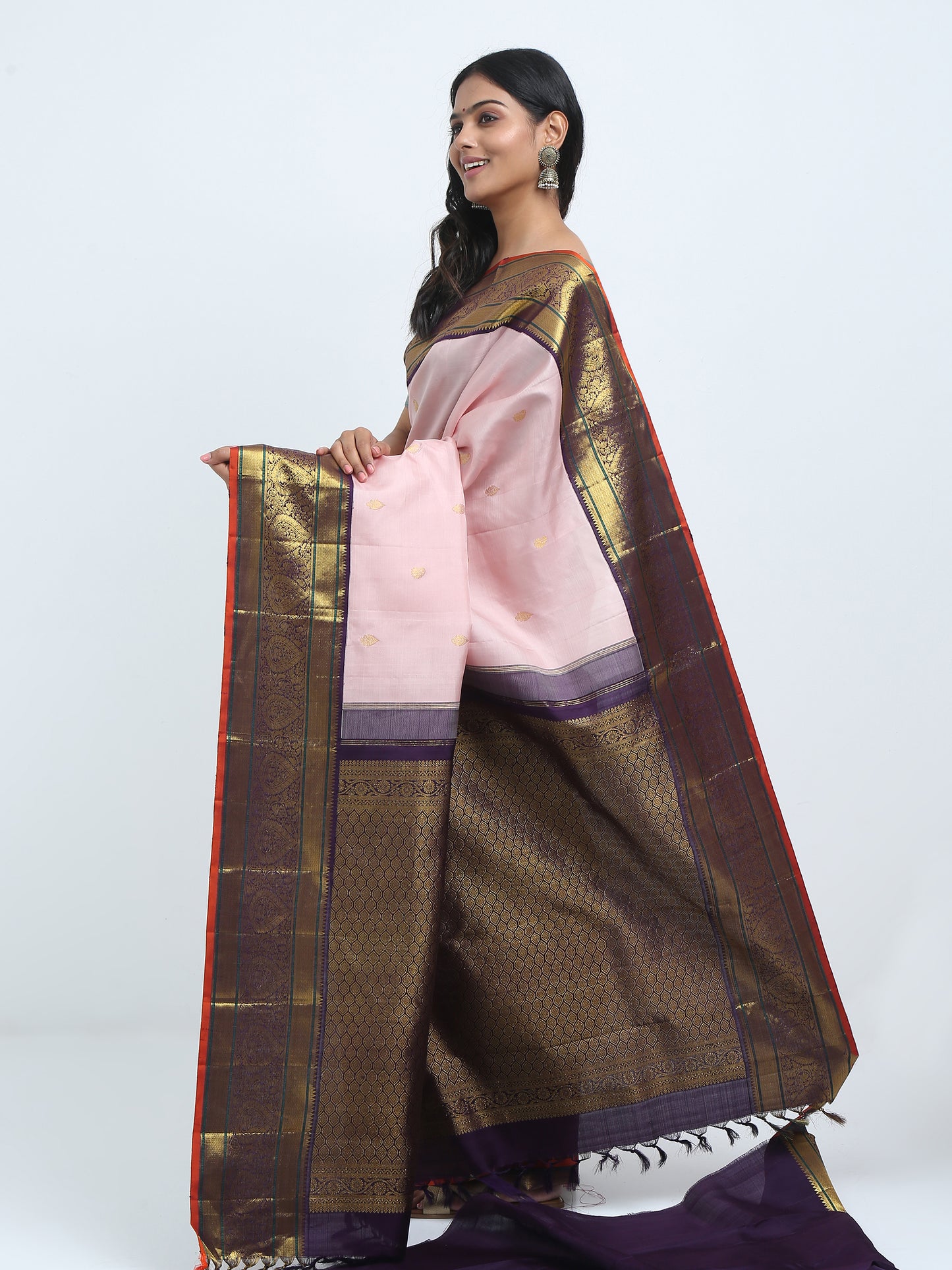 Blush Mauve Silk Saree