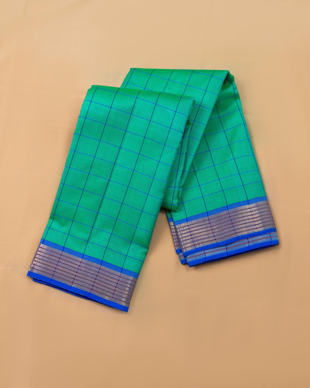 ROYAL BLUE BORDER WITH SEA GREEN COLOUR BODY